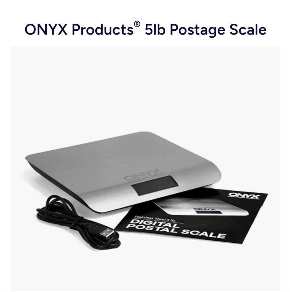 New Onyx Scale - 5 lb digital postal scale
